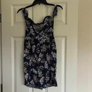 American Eagle Outfitters Navy Floral Blouse